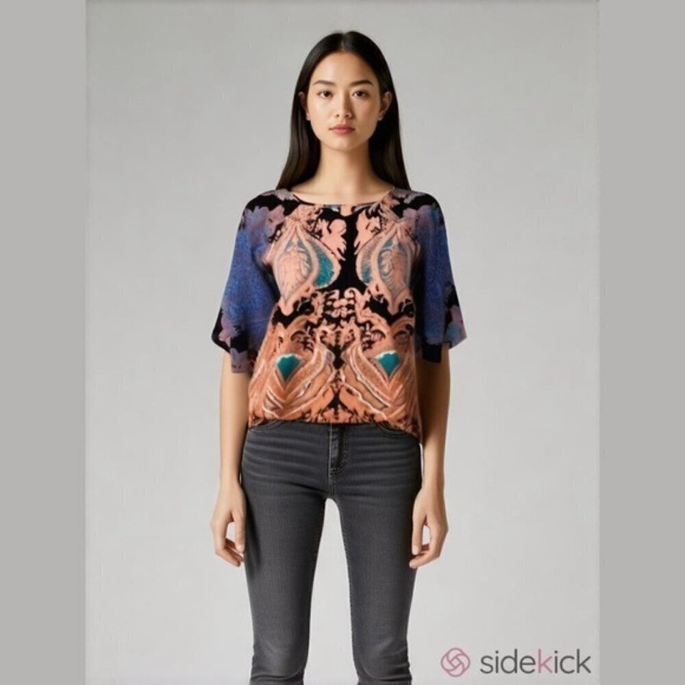 Tyche Bell Sleeve Crop Top Small